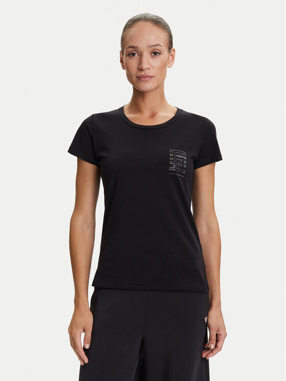 Liu Jo Sport Liu Jo Sport T-särk TF5287 JS923 Must Regular Fit