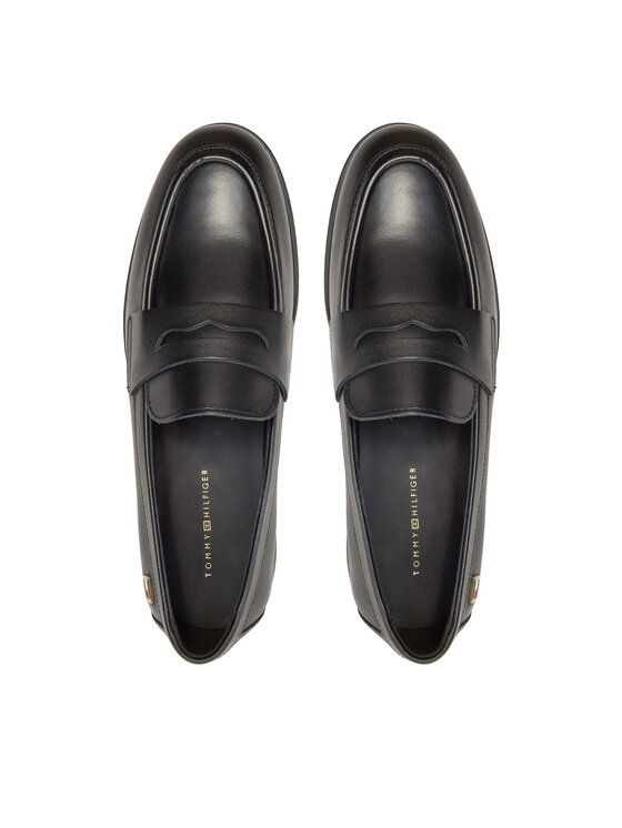 Tommy Hilfiger Tommy Hilfiger Lordsy Flag Leather Classic Loafer FW0FW08030 Čierna