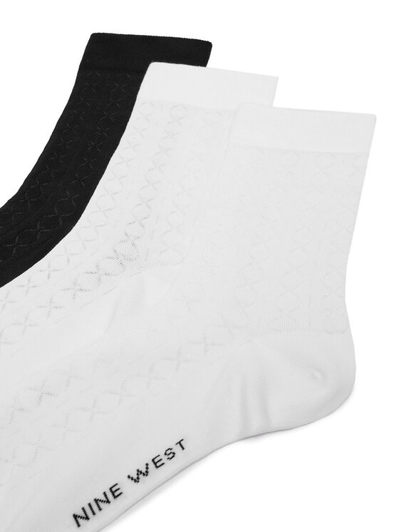Nine West Nine West Dlouhé ponožky CEO_BR_NW_25077_W_AW25 (3 PACK) Bílá