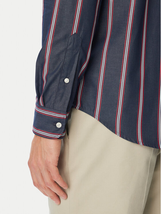 Tommy Hilfiger Tommy Hilfiger Риза Poplin MW0MW44588 Тъмносин Regular Fit