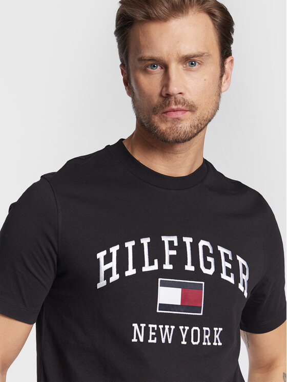 Tommy Hilfiger TShirt Modern Varsity MW0MW28218 Schwarz Regular Fit Modivo.at