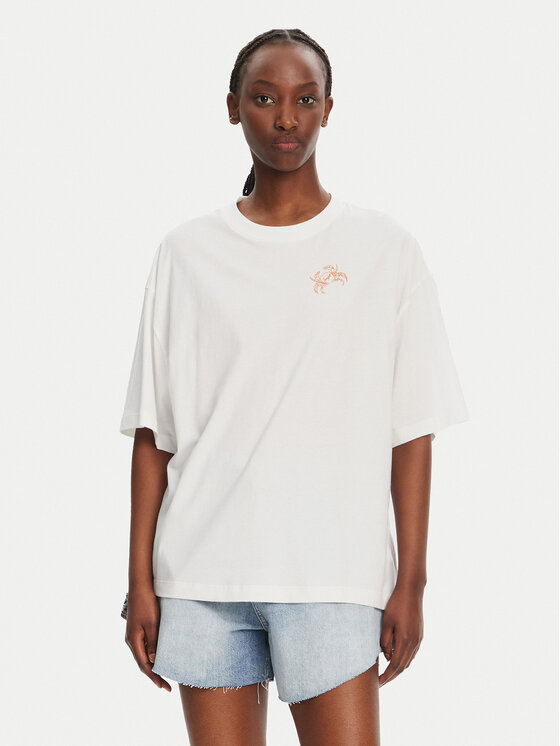 BOSS BOSS Tricou C_Eboyfriend_4 50540441 Alb Oversize