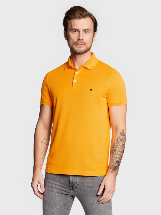Tommy Hilfiger Polohemd 1985 MW0MW17771 Gelb Slim Fit