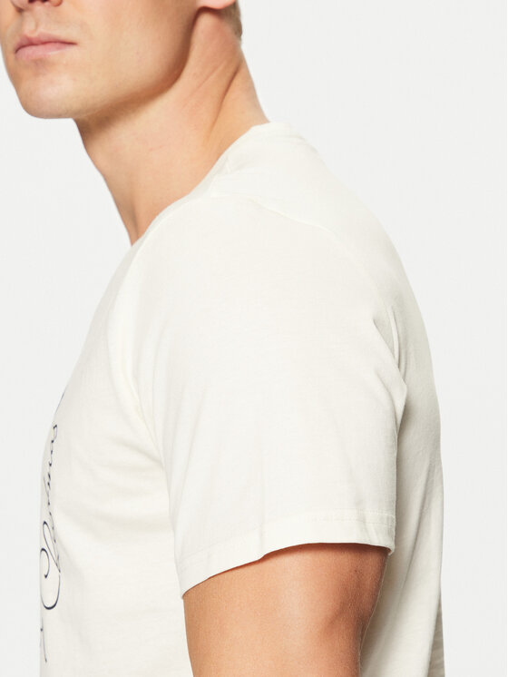 Blend Blend T-krekls 20717591 Écru Regular Fit
