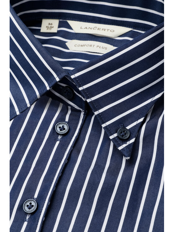 Lancerto Lancerto Koszula Graziana Slim KO073226000034 Granatowy Slim Fit