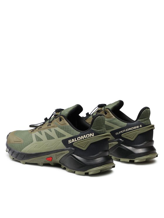 Salomon Salomon Buty do biegania Supercross 4 L47205100 Khaki