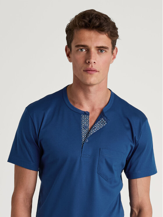 Calida Calida Pyžamo 46681 Modrá Regular Fit