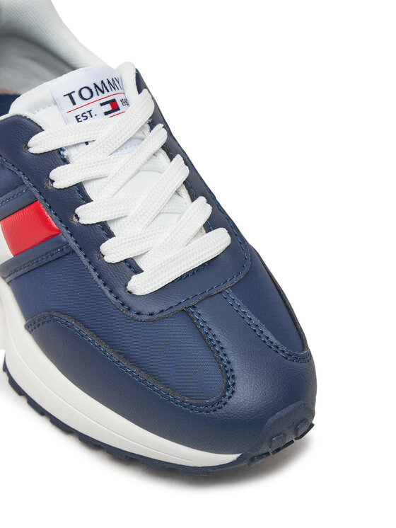 Tommy Hilfiger Tommy Hilfiger Снікерcи Flag Low Cut Lace-Up Sneaker T3X9-33877-1695 M Cиній