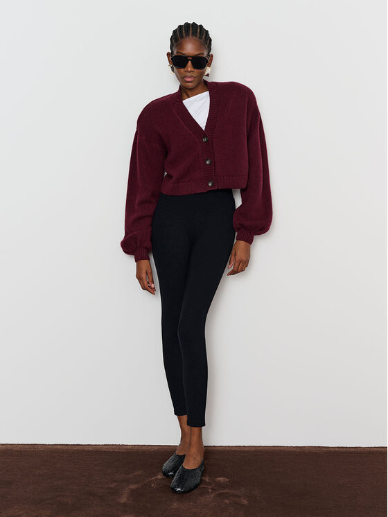 La Mania La Mania Cardigan MARI Bordeaux Classic Fit