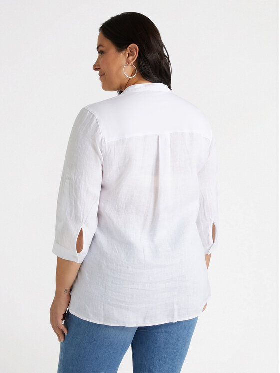 Fiorella Rubino Fiorella Rubino Camicia 5044T001270N011 Bianco Over Fit