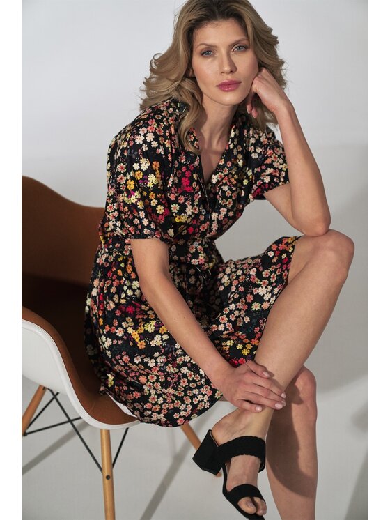 FIGL FIGL Φόρεμα M739 Έγχρωμο Regular Fit