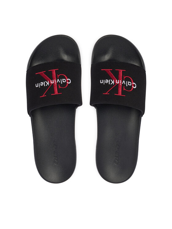Calvin Klein Calvin Klein Şlapi Ess Slide Cv YM0YM01393 Negru