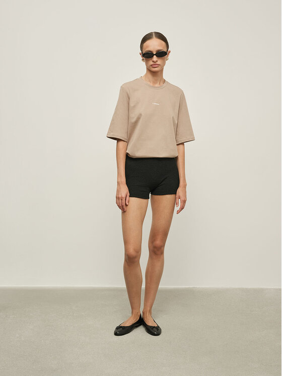 La Mania La Mania T-Shirt LOLA 3 Brązowy Oversize