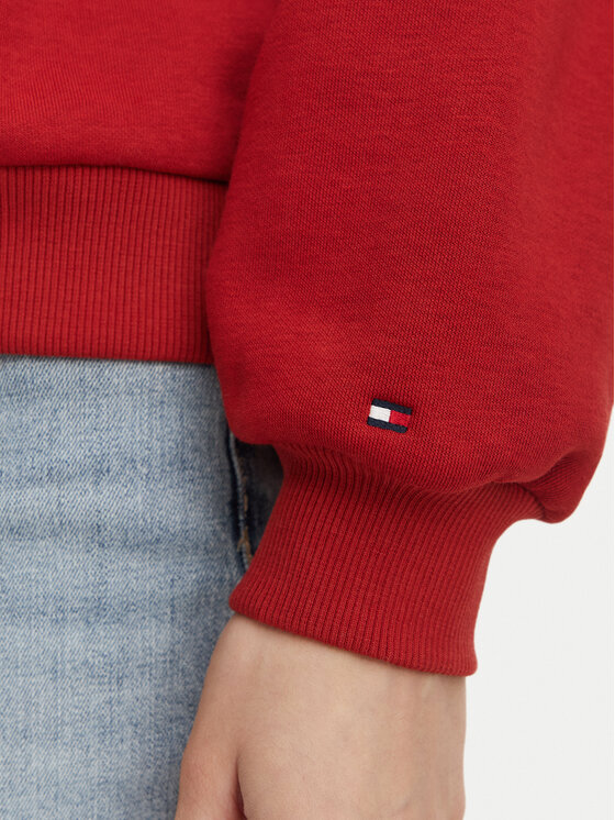 Tommy Hilfiger Tommy Hilfiger Bluza WW0WW47831 Czerwony ciemny Regular Fit