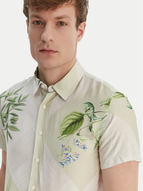 Guess Guess Сорочка M6GH81 W2063 Зелений Regular Fit