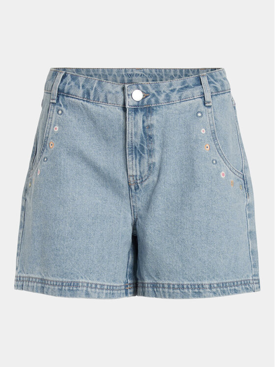 Vila Vila Szorty jeansowe Caliste 14095715 Niebieski Regular Fit