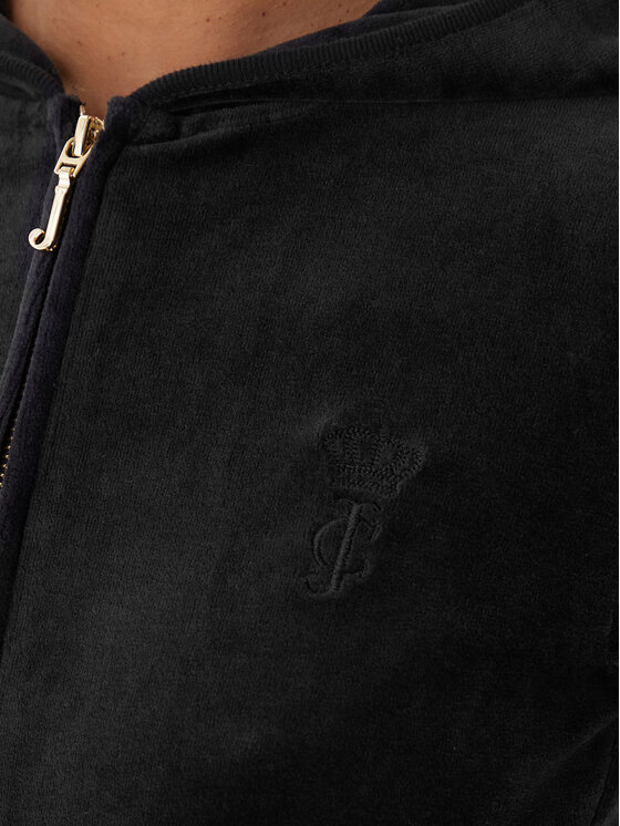 Juicy Couture Juicy Couture Bluză Robyn JCSEBJ007G Negru Slim Fit