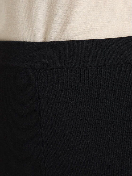 TWINSET TWINSET Szövet nadrág 252TP3206 Fekete Flare Fit
