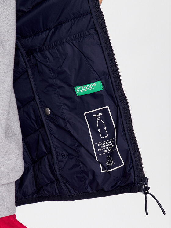 United Colors Of Benetton United Colors Of Benetton Ujjatlan 2TWDDJ003 Sötétkék Regular Fit