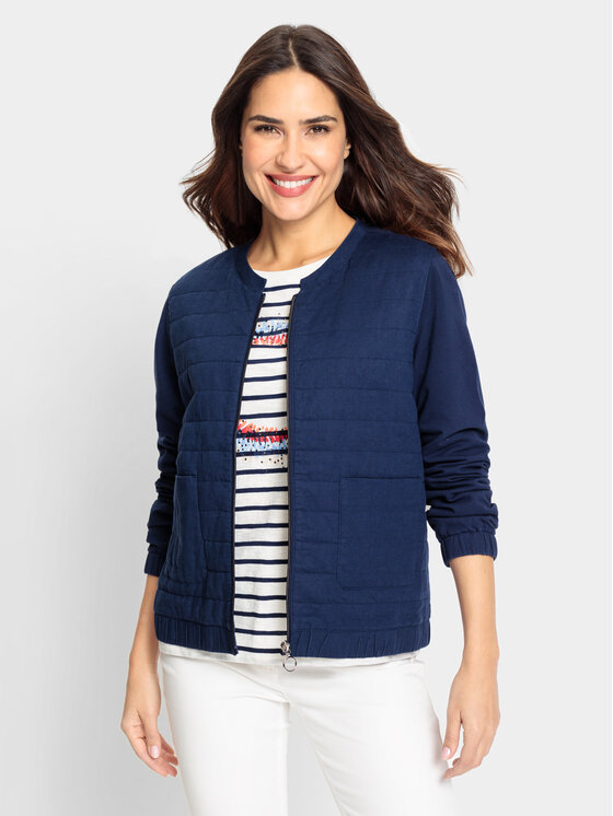 Olsen Mikina 11201570 Tmavomodrá Regular Fit