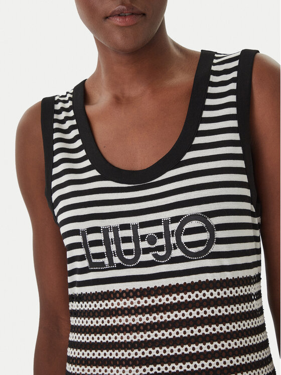 Liu Jo Beachwear Liu Jo Beachwear Лятна рокля VA6198 J3908 Черен Slim Fit