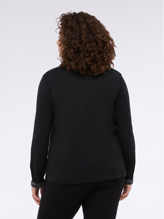 Fiorella Rubino Fiorella Rubino T-shirt G02FL008841N0Z3 Nero Regular Fit