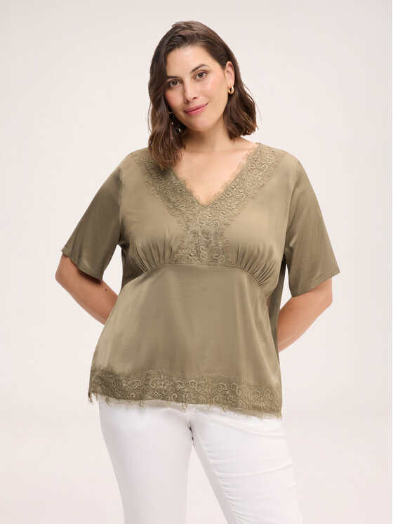 Fiorella Rubino Fiorella Rubino Blusa 2044L000711N025 Verde Regular Fit