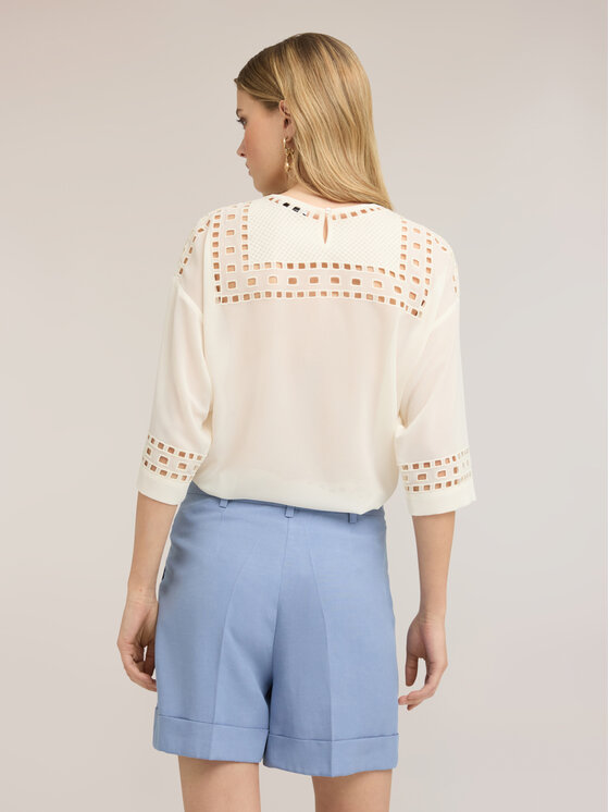 Motivi Motivi Blusa 2062W000797N002 Crema Over Fit