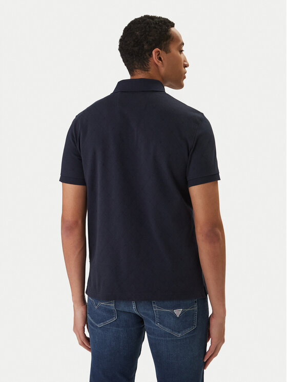 Guess Guess Polo marškinėliai M6RP05 KD181 Tamsiai mėlyna Regular Fit