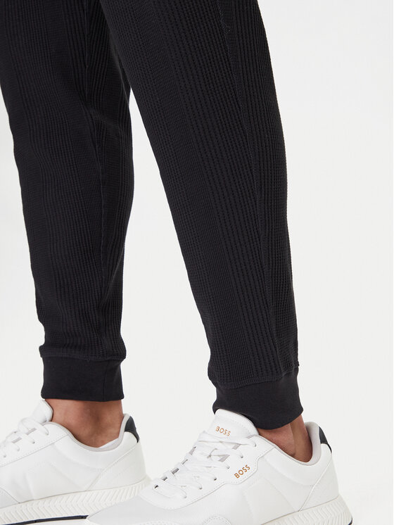 BOSS BOSS Долнище анцуг Structure 50540577 Черен Regular Fit