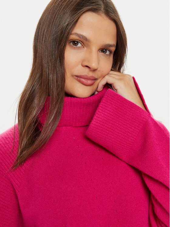 Liu Jo Liu Jo Rollkragenpullover WF4434 MS009 Rosa Regular Fit