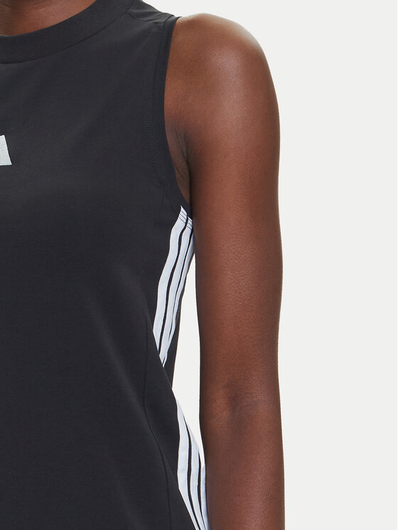 adidas adidas Každodenné šaty Essentials 3-Stripes JE1208 Čierna Regular Fit