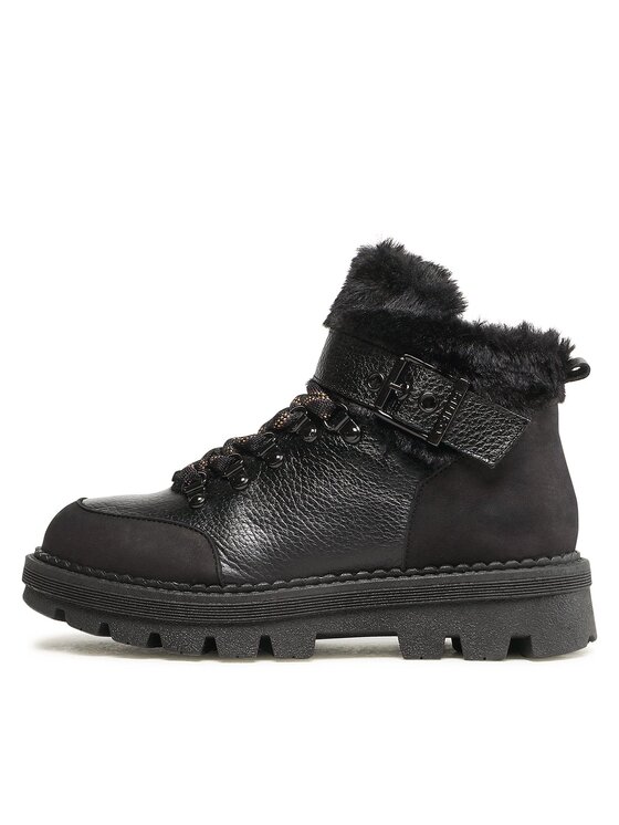 PINKO Pinko Trapper stila apavi Ortica Tronchetto AI 22-23 BLKS1 1H2131 A07H Melns