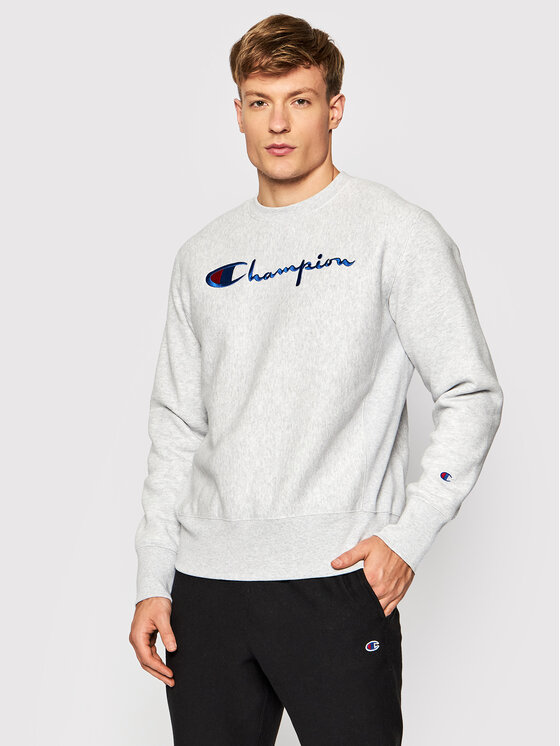 script logo reverse weave sweatshirt