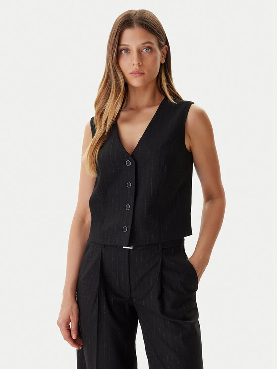 Guess Guess Öltönymellény W5BH52 W2422 Fekete Regular Fit