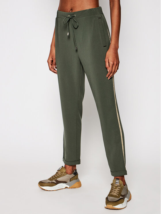Pantaloni di tessuto TA1002 T8423 Verde Regular