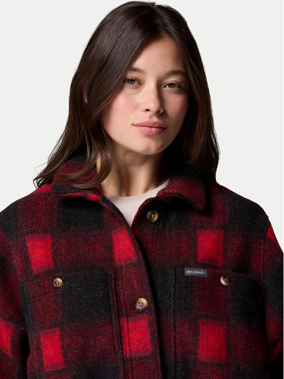 Columbia Columbia Hemdjacke Wildest Venture™ 2136171 Dunkelrot Loose Fit
