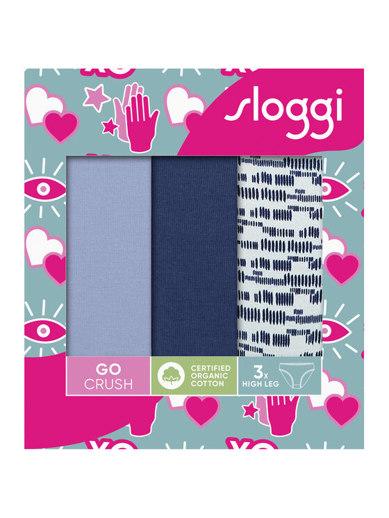 Sloggi Sloggi Σετ σλιπ κλασικά Go Crush 10219672 Μπλε