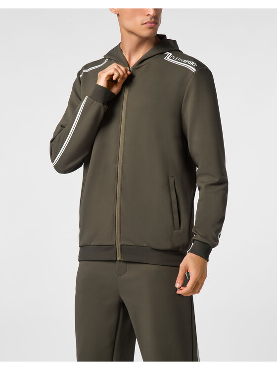 Plein Sport Plein Sport Bluza 14157 Zielony Regular Fit