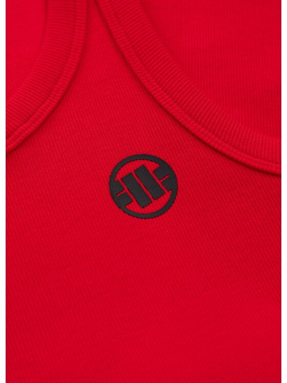 PITBULL PITBULL Sukienka codzienna Sukienka sportowa Rib LAYLA M/L Czerwony Slim Fit