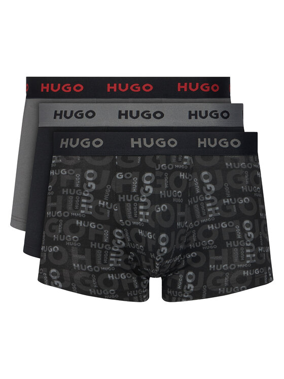 HUGO HUGO Souprava boxerek Triplet Design 50532550 Černá