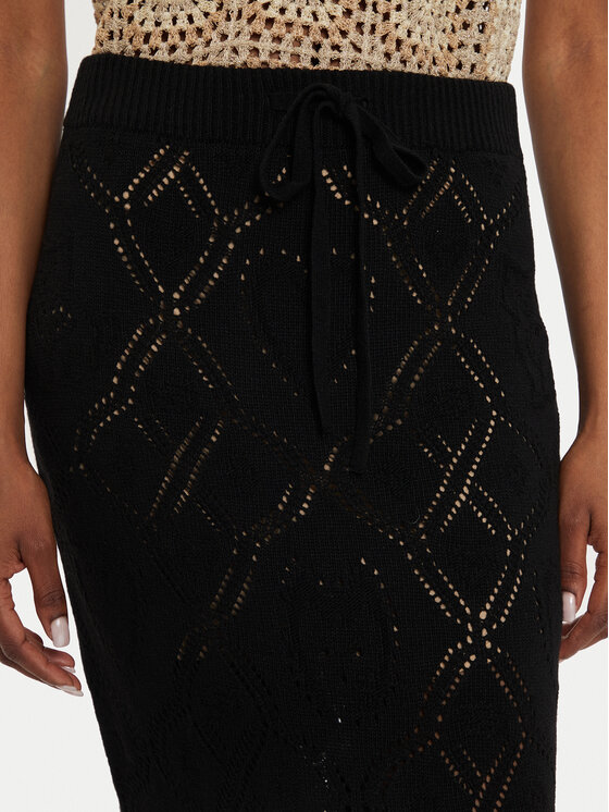 TWINSET TWINSET Pouzdrová sukně 242TP3453 Černá Slim Fit