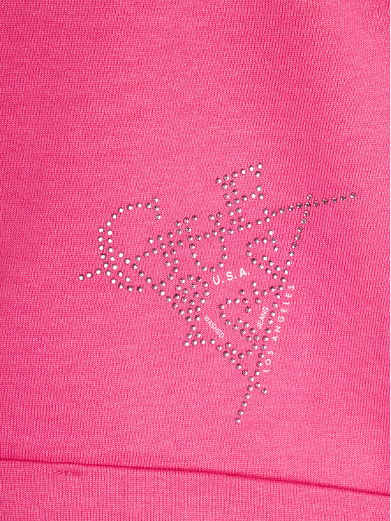 Guess Guess Szorty materiałowe J4GD13 KA6R3 Różowy Regular Fit