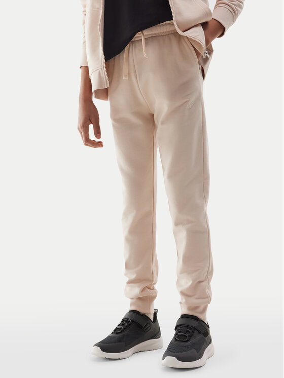 4F Pantaloni da tuta 4FJWSS24TTROF587 Beige Regular Fit, taglia : 164