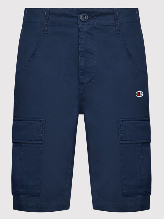 Champion Champion Szorty materiałowe Cargo 216324 Granatowy Custom Fit
