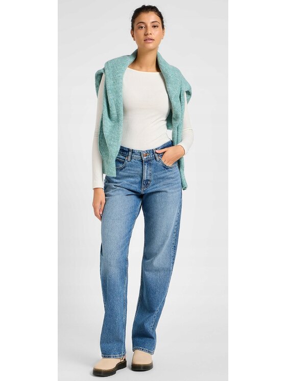 Lee Lee Jeansy Rider Classic Niebieski Relaxed Fit