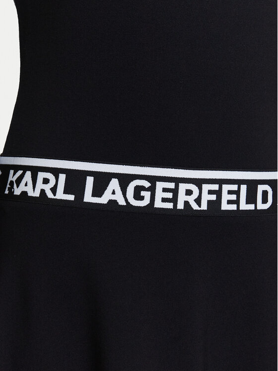 Karl Lagerfeld Jeans Karl Lagerfeld Jeans Ежедневна рокля A3W13009 Черен Regular Fit