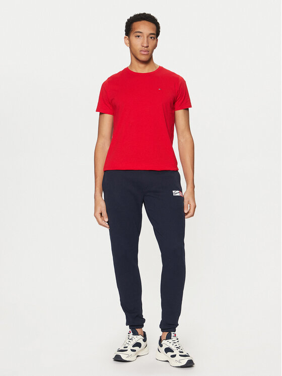 Tommy Jeans Tommy Jeans Spodnie dresowe Entry DM0DM20277 Granatowy Slim Fit