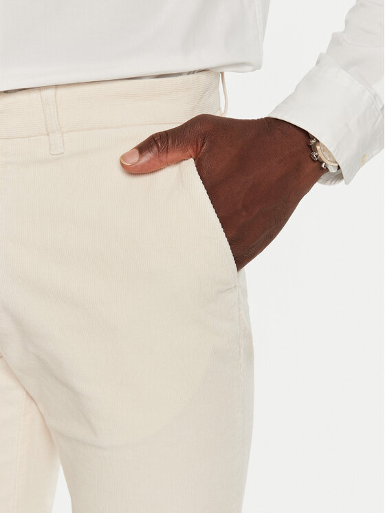 Tommy Hilfiger Tommy Hilfiger Pantaloni di tessuto MW0MW32932 Écru Regular Fit