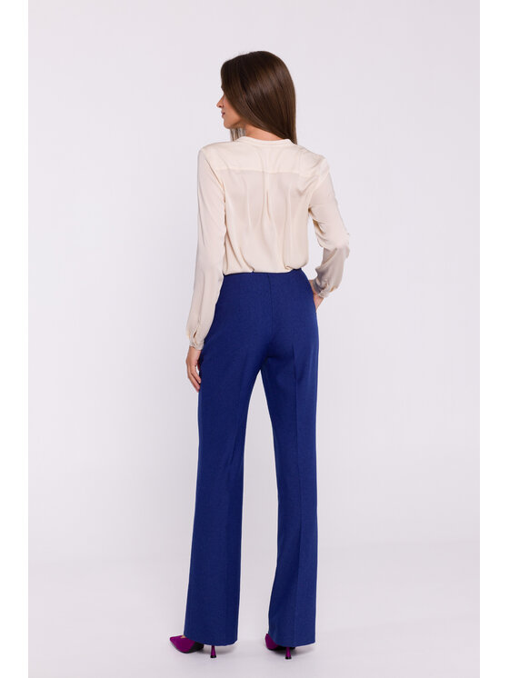 Stylove Stylove Bavlnené nohavice S371 Modrá Ladies Fit